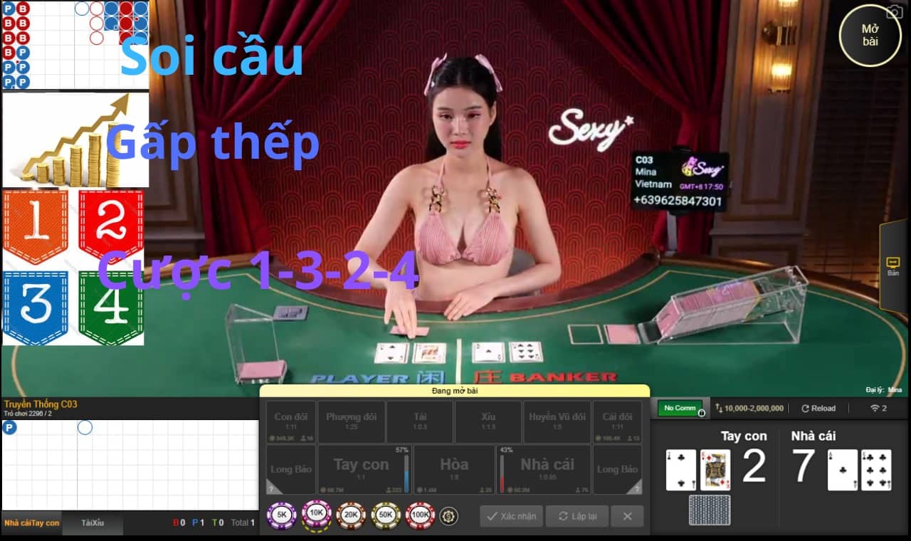 3 chiến thuật đặt cược phổ biến trong baccrat online