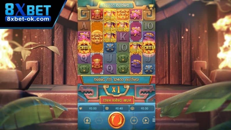 Giao diện chính trong nổ hũ Aztec